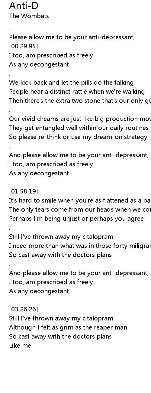 Anti D 歌词 歌词网