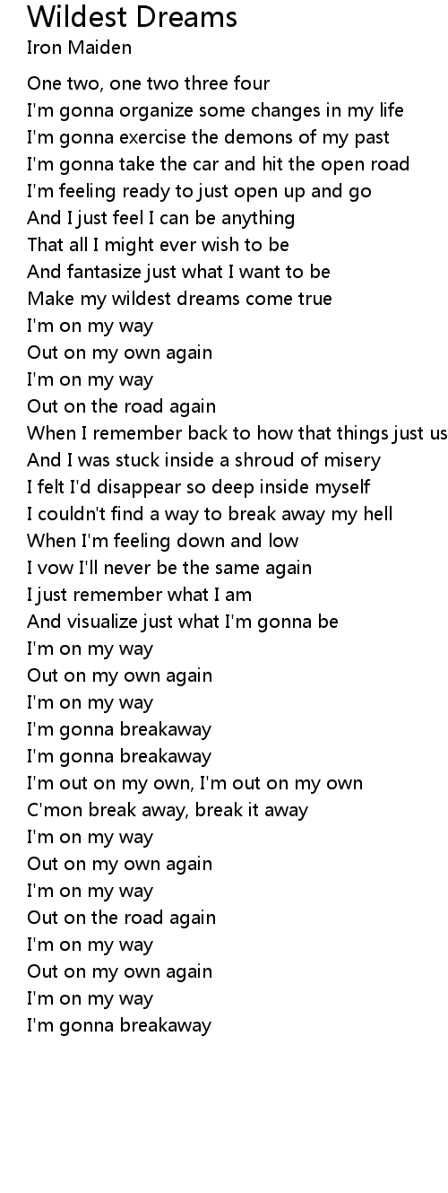 Wildest Dreams 歌词 歌词网