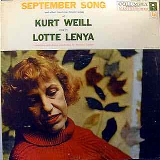 September Song, And Other American Theatre Songs of Kurt Weill