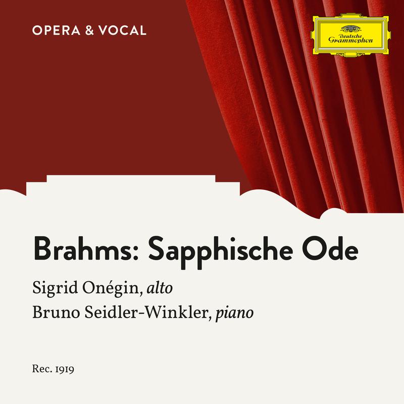 Brahms: Fünf Lieder Op.94 - 4. Sapphische Ode