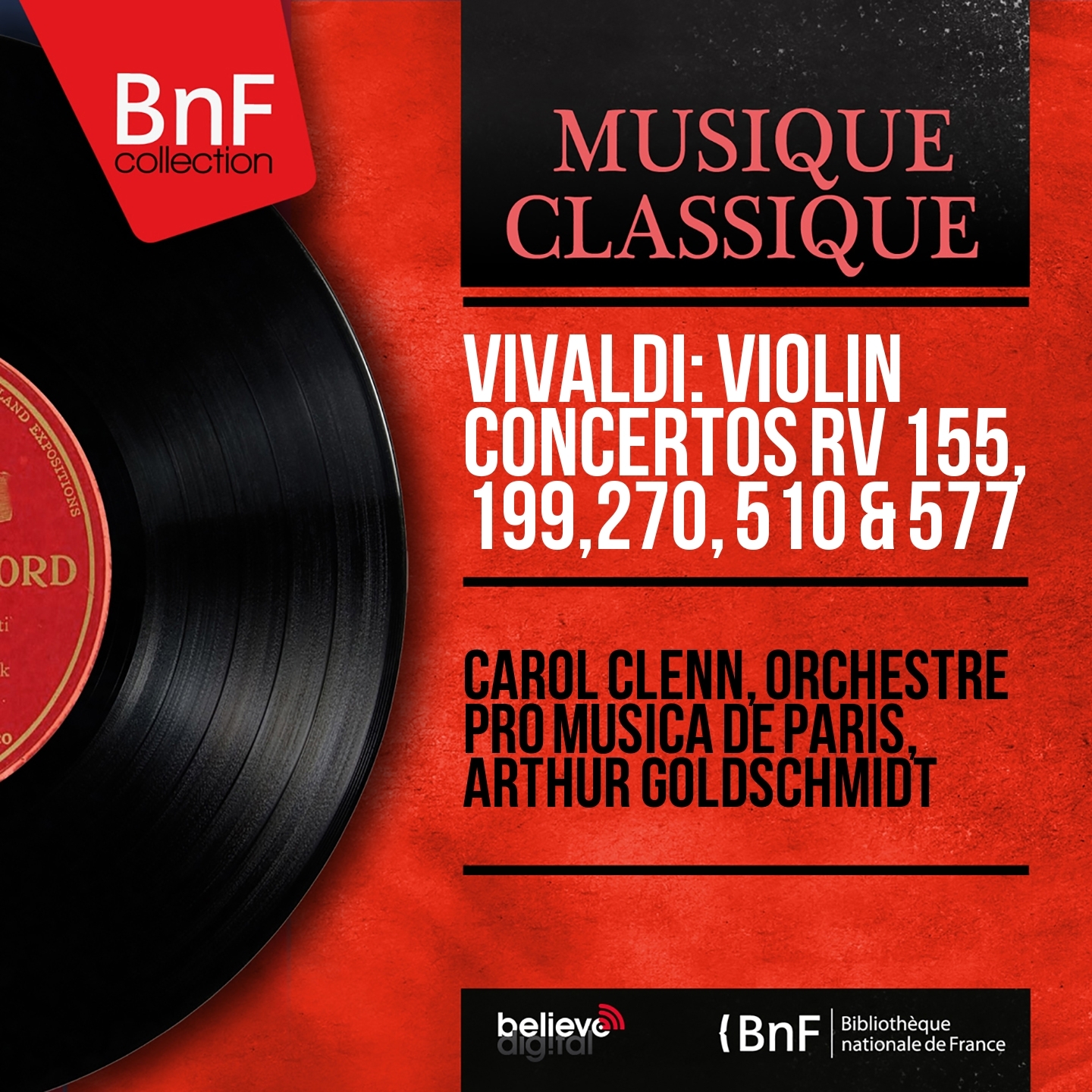 Vivaldi: Violin Concertos RV 155, 199, 270, 510 & 577 (Mono Version)