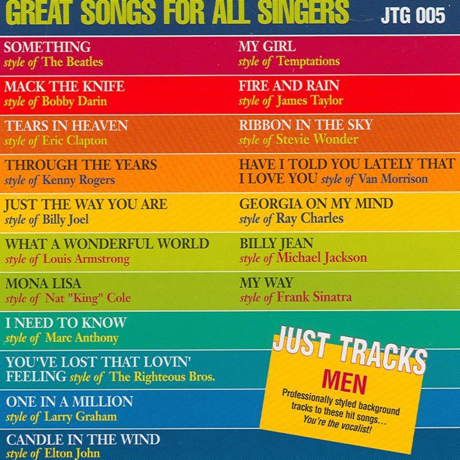 Just Tracks: Great Songs for All Singers (Male)