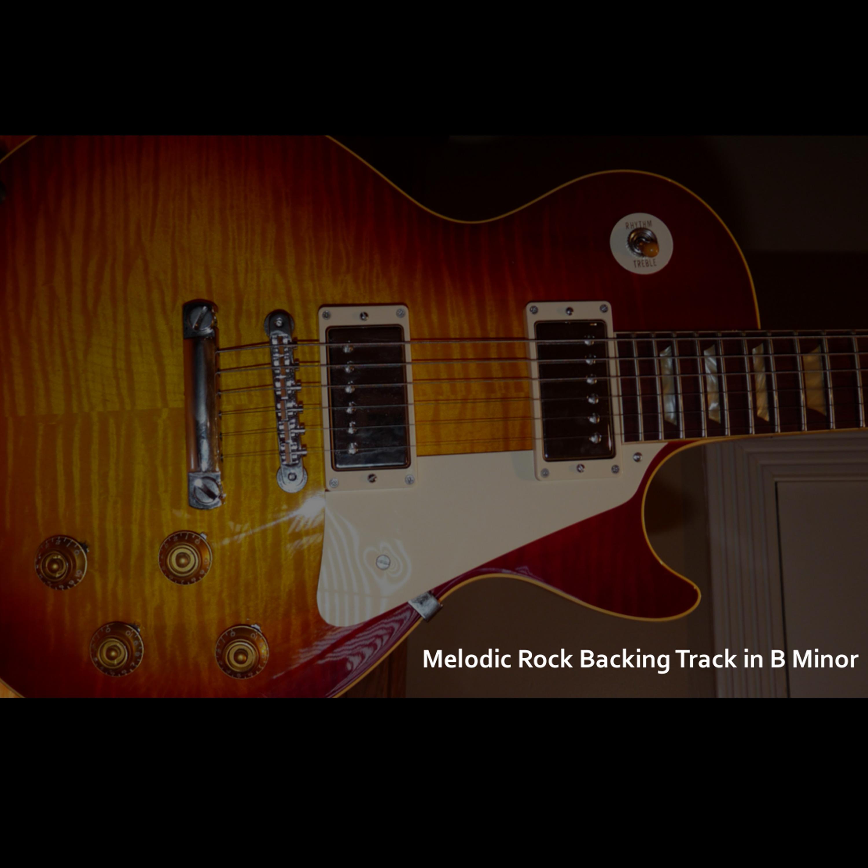 Melodic Rock Backing Track in B Minor