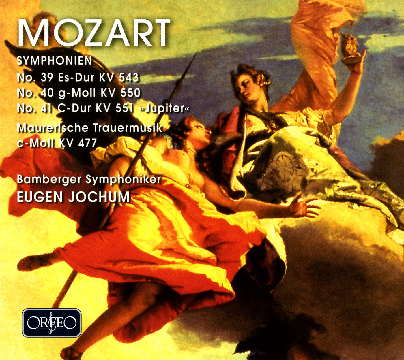 MOZART, W.A.: Symphonies Nos. 39, 40 and 41, "Jupiter" / Maurerische Trauermusik (Bamberg Symphony, Jochum)