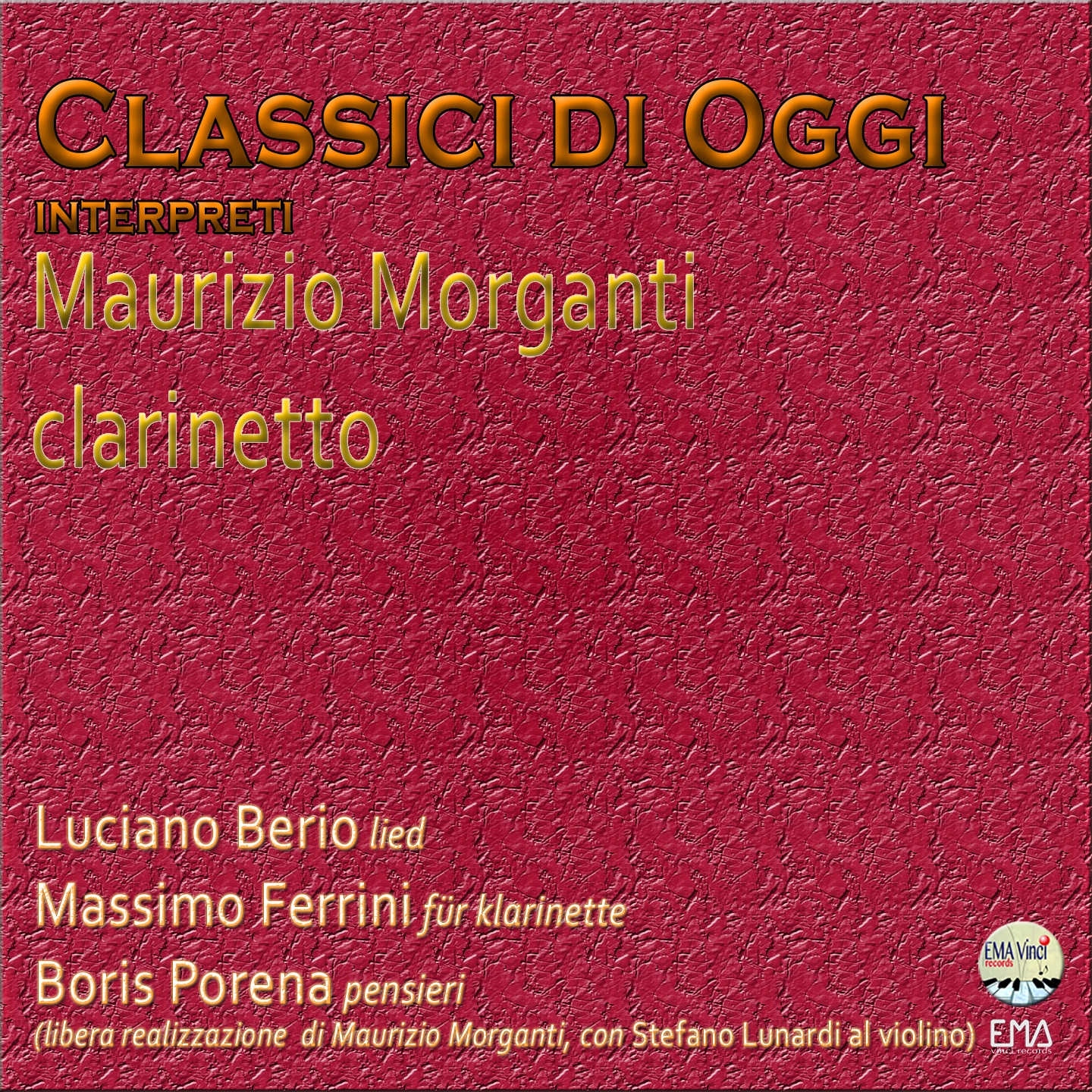 Pensieri "Libera interpretazione di Maurizio Morganti", per violino e clarinetto