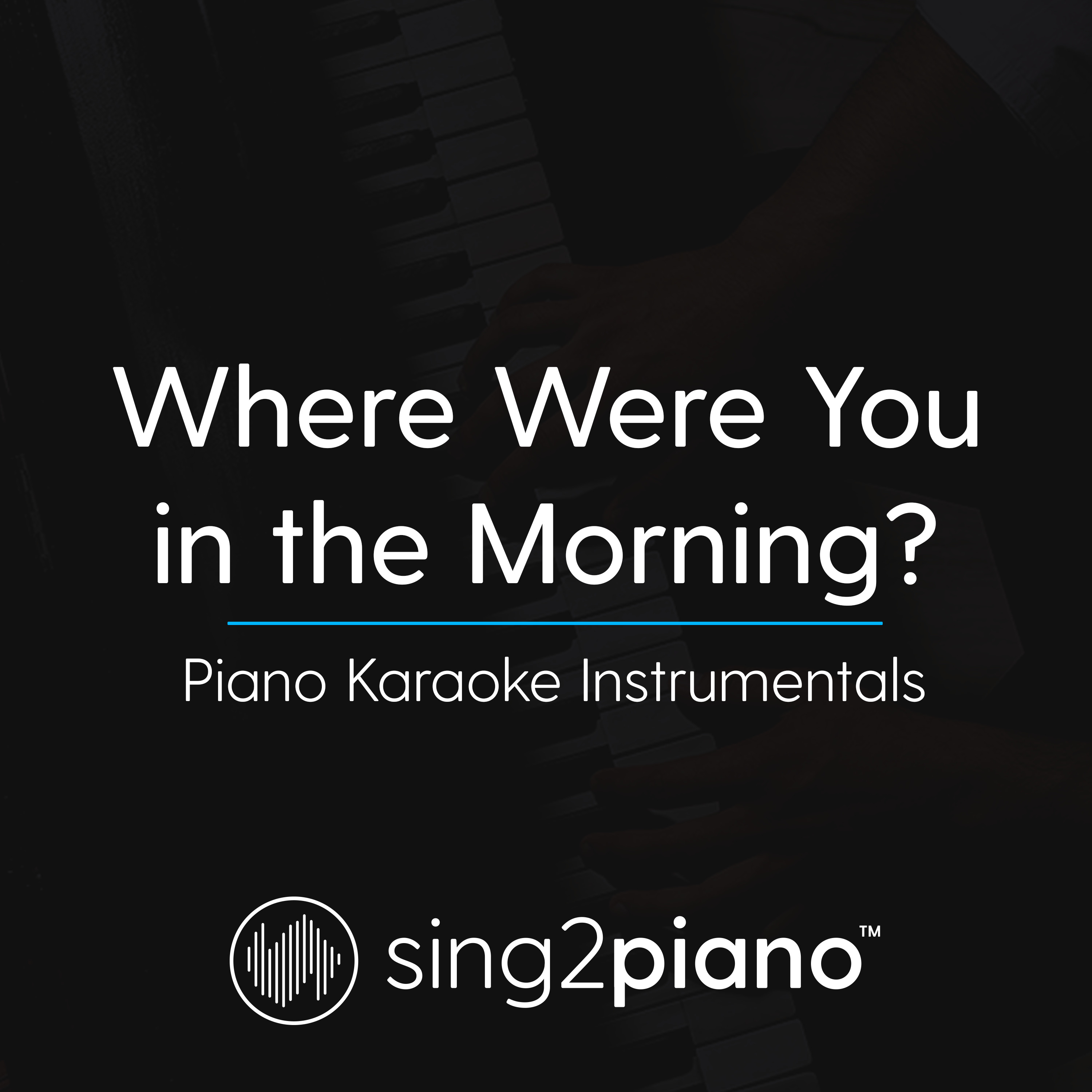 Where Were You in the Morning? (Lower Key - Originally Performed by Shawn Mendes) (Piano Karaoke Version)