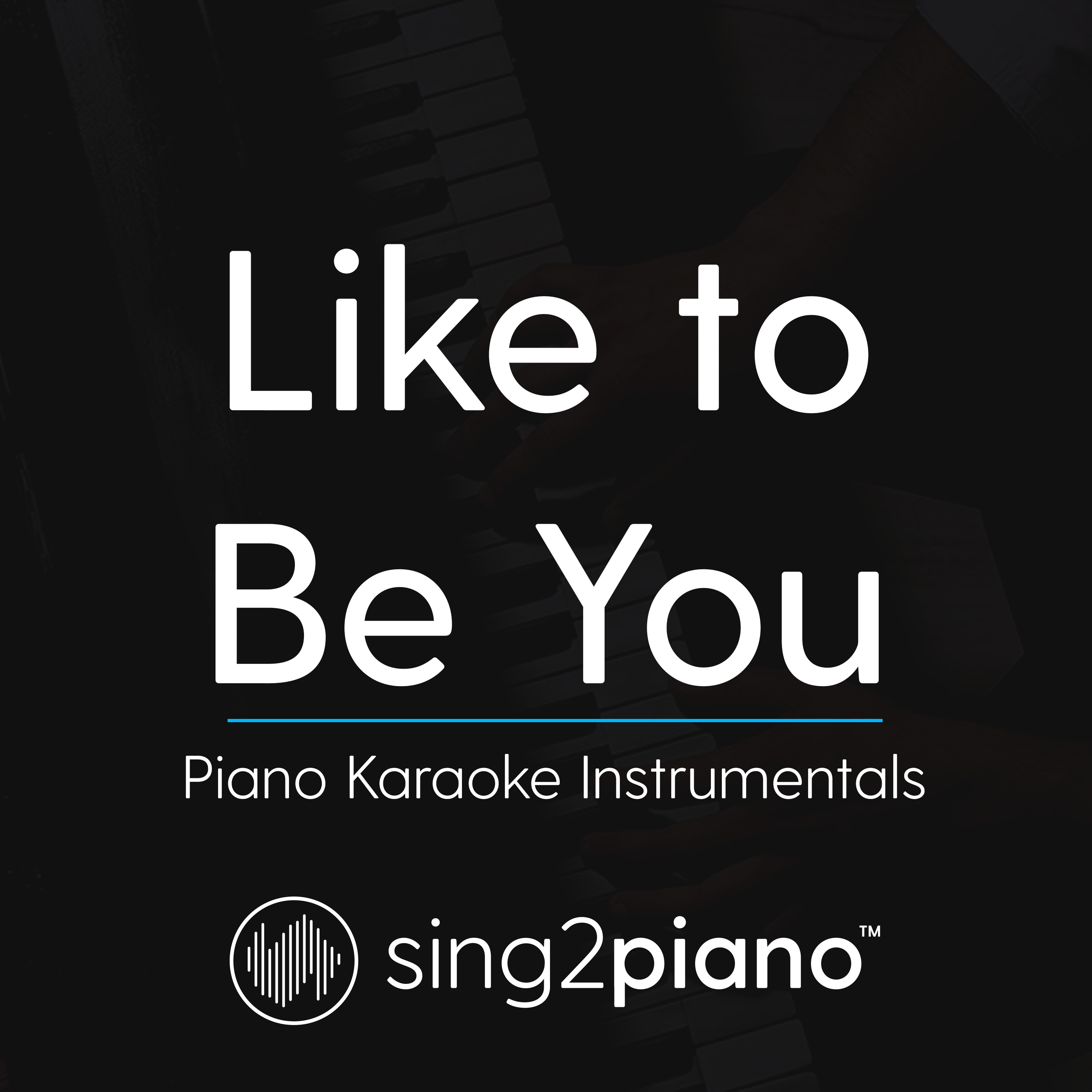 Like to Be You (Lower Key - Originally Performed by Shawn Mendes) (Piano Karaoke Version)