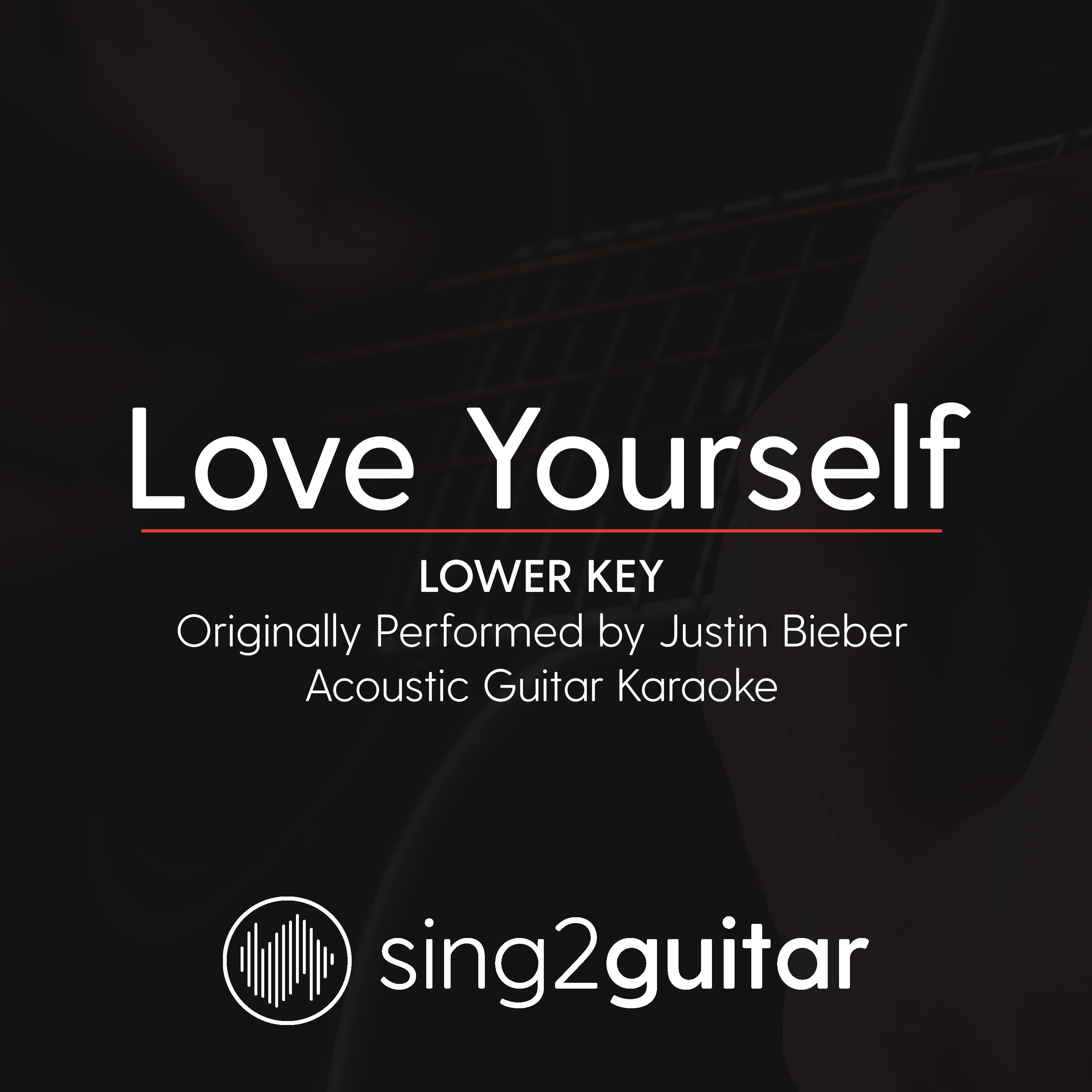 Love Yourself (Lower Key) [Originally Performed by Justin Bieber] (Acoustic Guitar Karaoke)