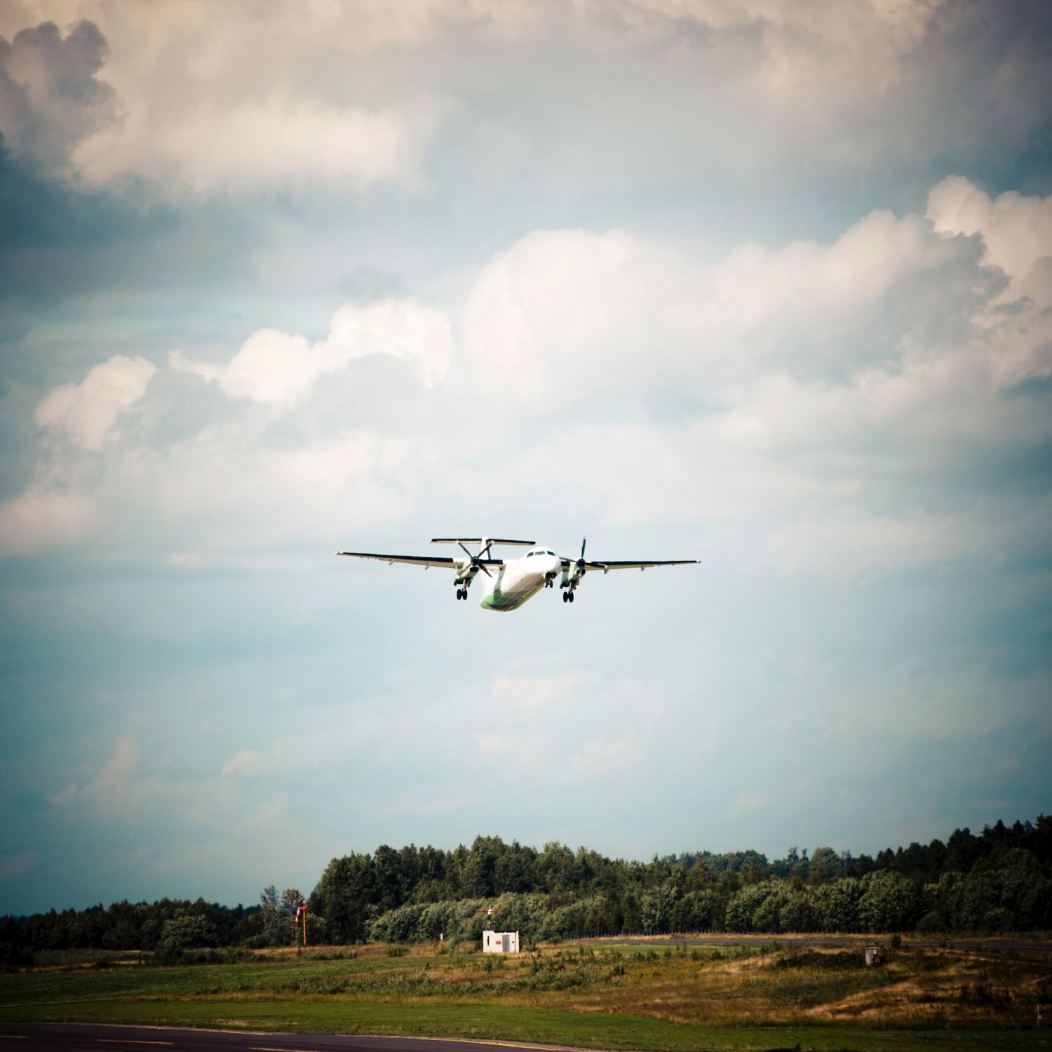 Jet Plane Passing over the Forest