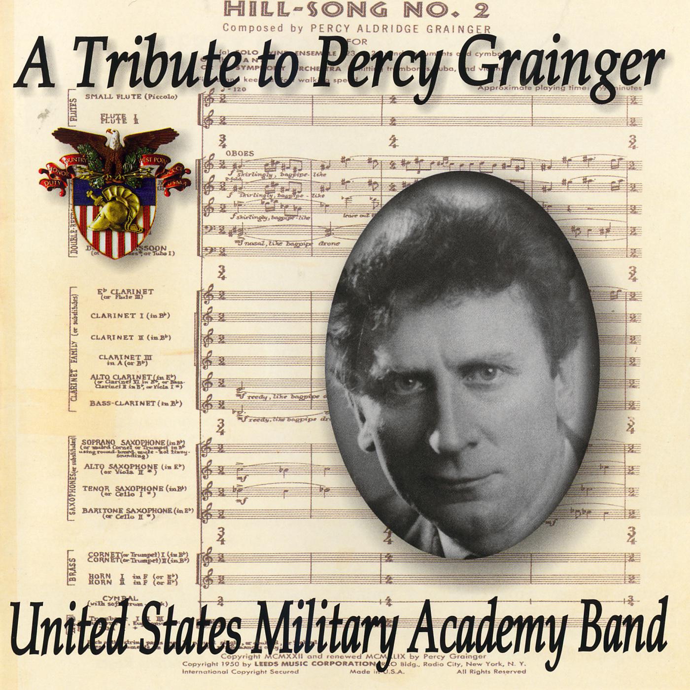 UNITED STATES MILITARY ACADEMY BAND: Tribute to Percy Grainger (A)