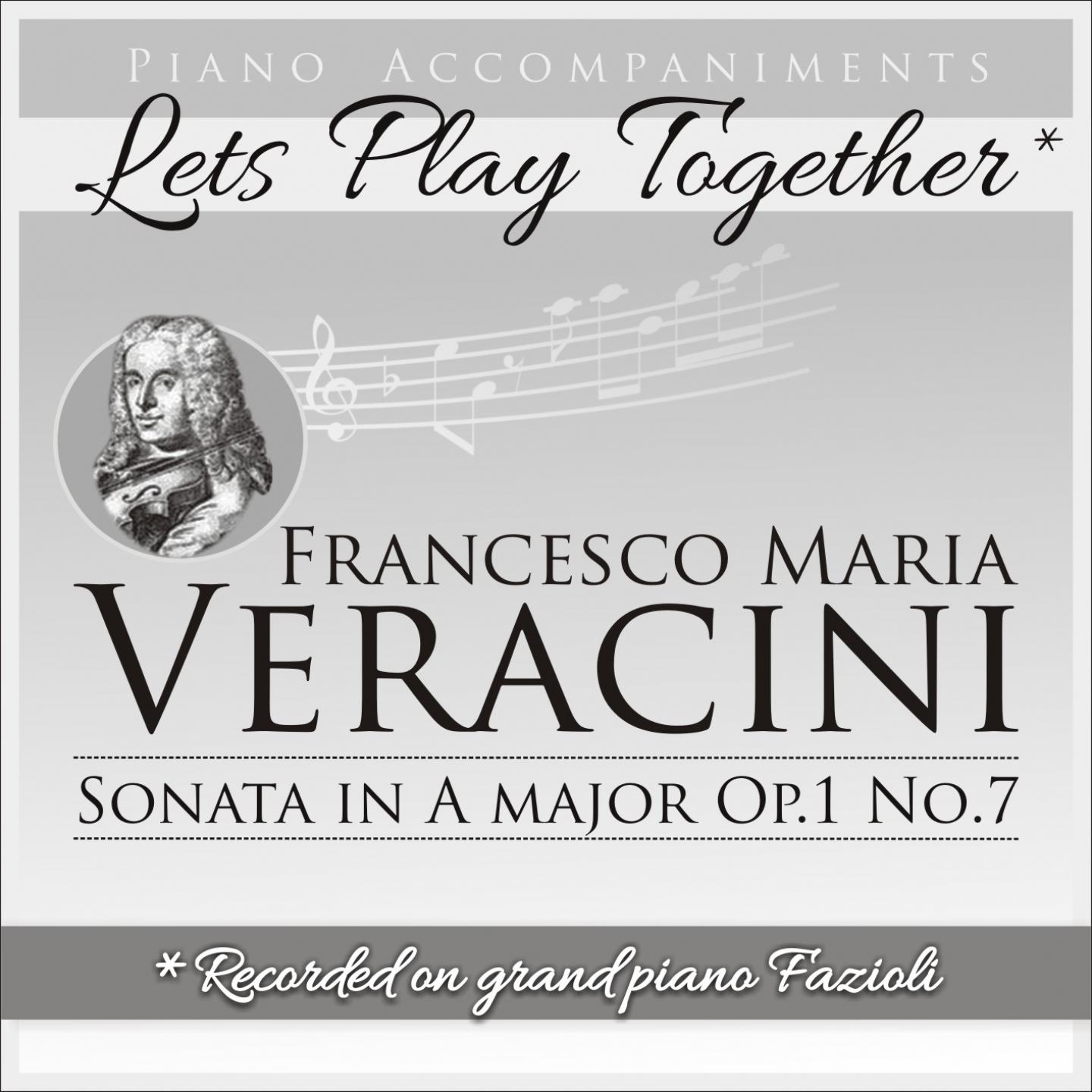 12 Violin Sonatas, Op. 1, No. 7 in A Major: V. Allegro (Piano Accompaniment)