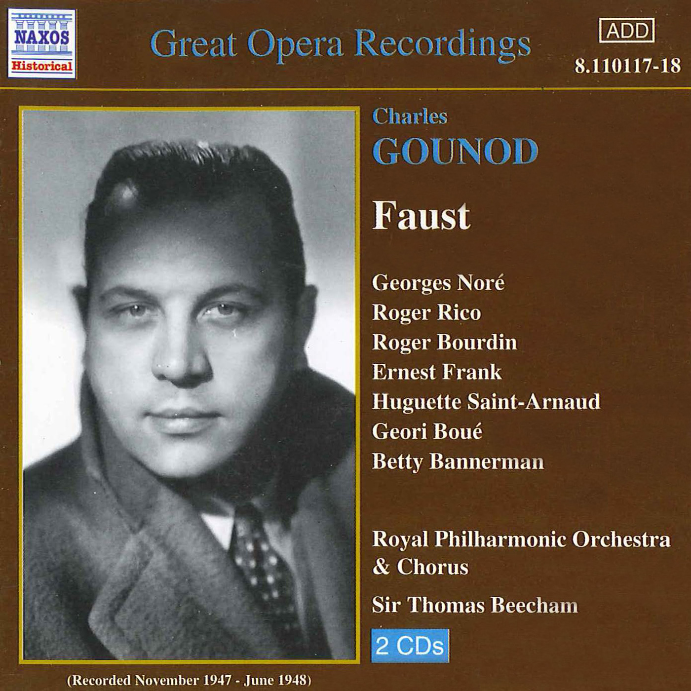 GOUNOD: Faust (Beecham) (1947-1948)