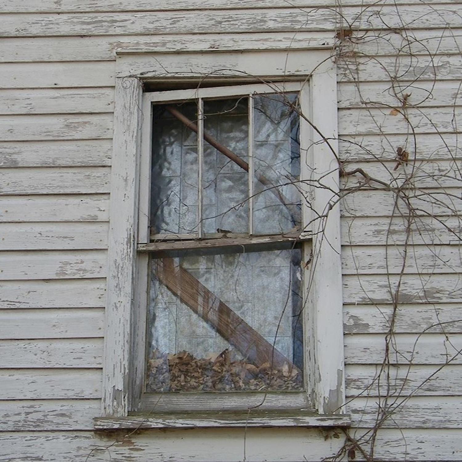 Torn Flags at the FEMA Detention Camp