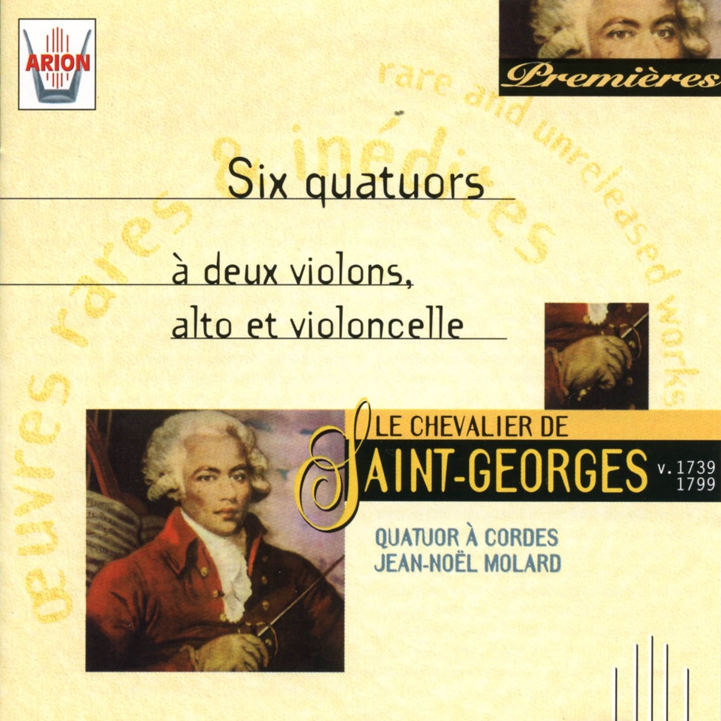 Saint-Georges : Six quatuors à 2 violons, alto & violoncelle