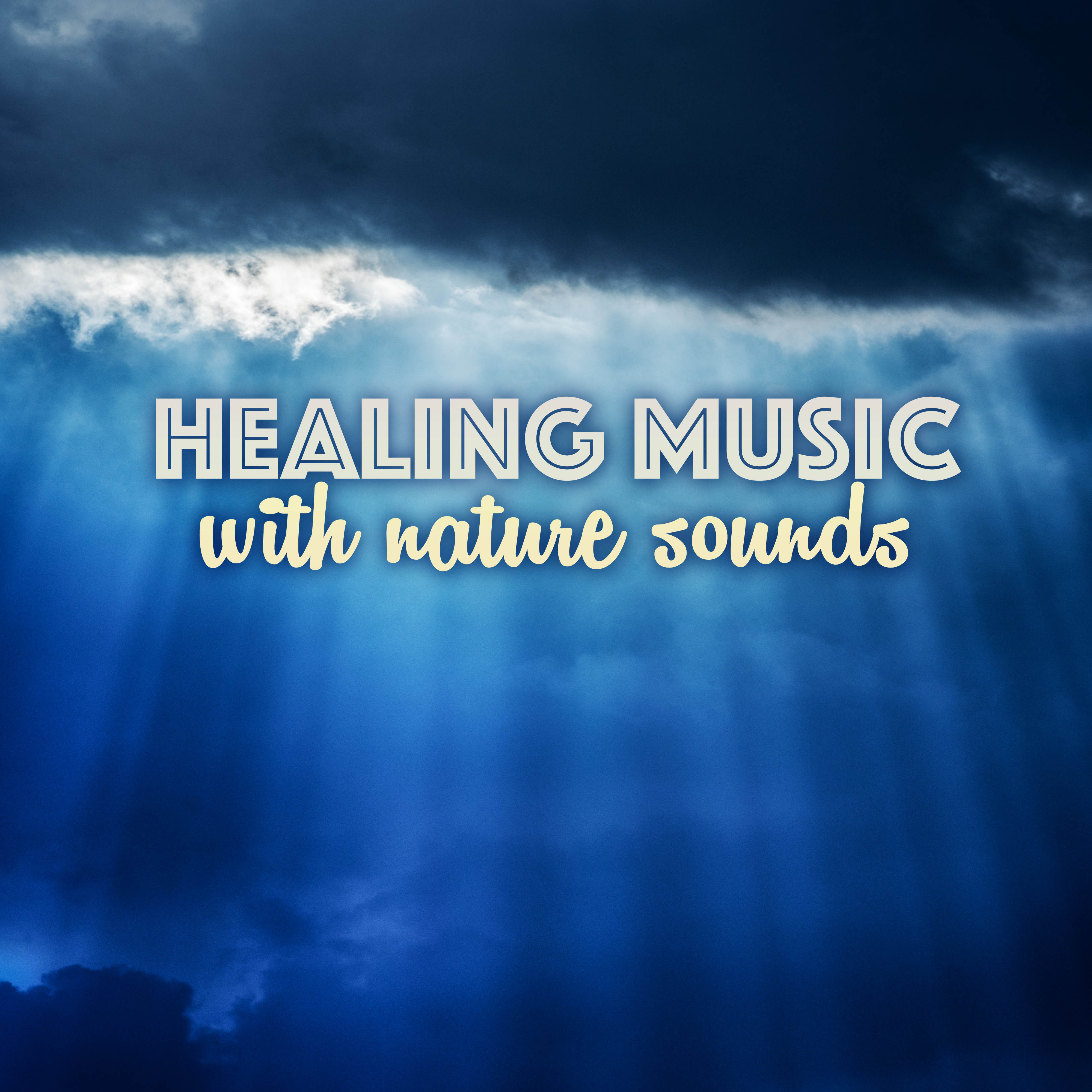 Healing Music with Nature Sounds - Relaxing Ocean Waves and Thunderstorm Lullaby