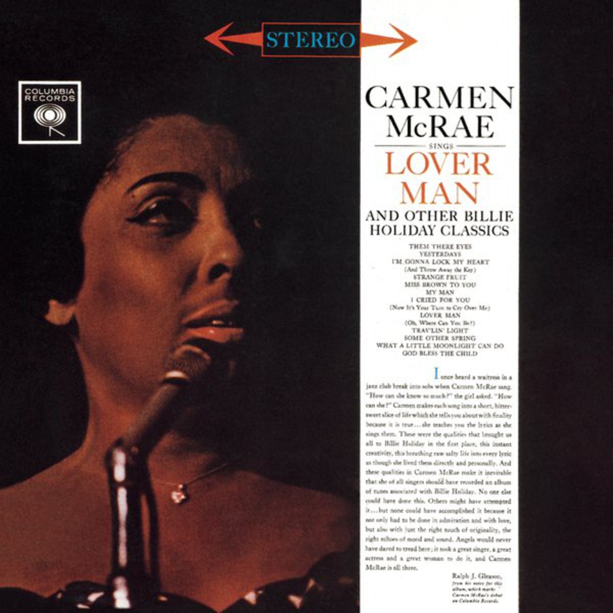 Carmen McRae Sings Lover Man And Other Billie Holiday Classics