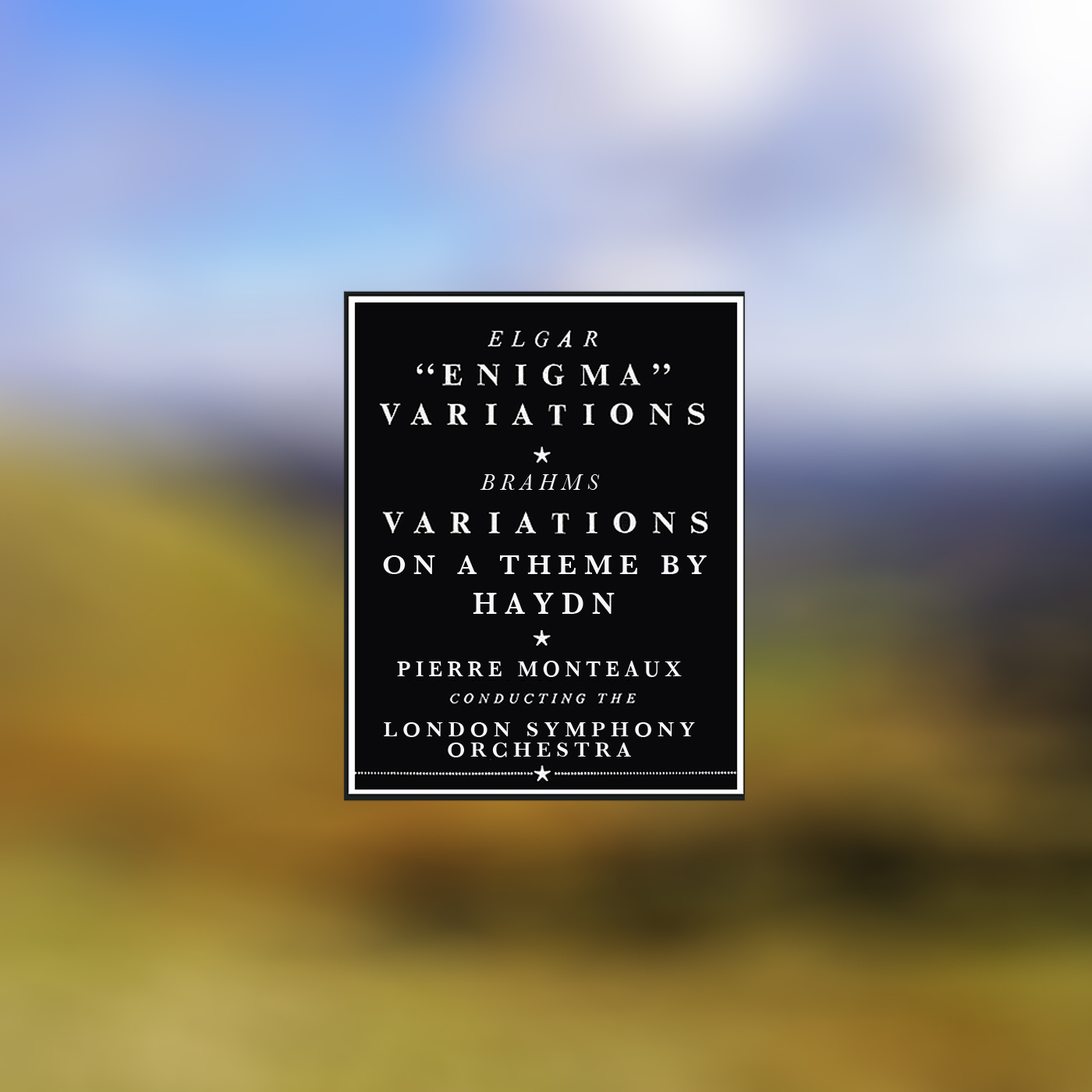 Elgar: Variations On an Original Theme, Op. 36 "Enigma Variations"  - Brahms: Variations On a Theme by Haydn, Op. 56a