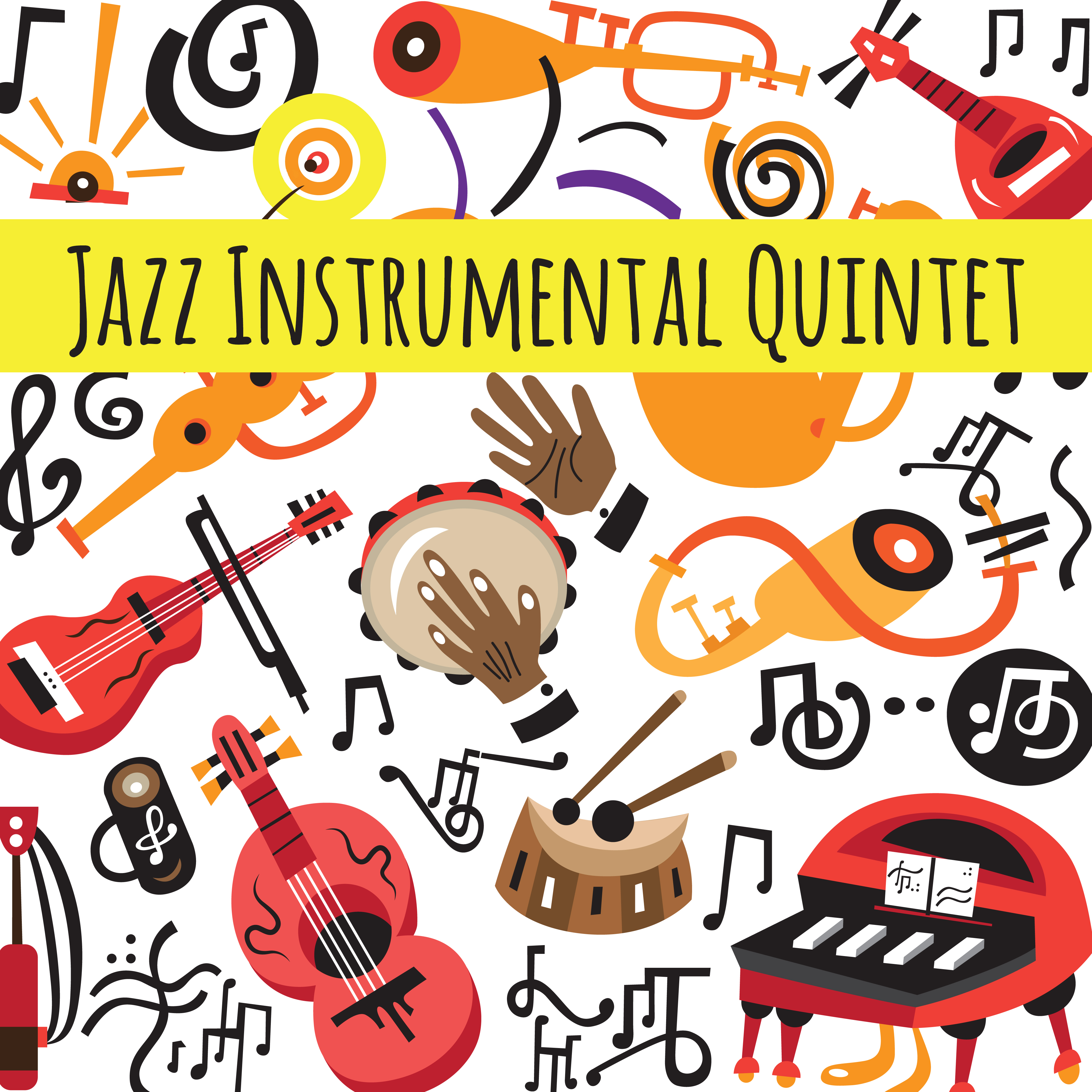 Jazz Instrumental Quintet: Saxophone, Trumpet, Piano, Guitar and Percussion