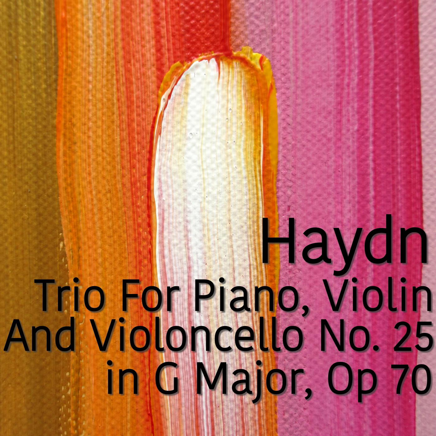 Haydn Trio for Piano Violin and Violincello No. 25 in G major, Op. 70, 1