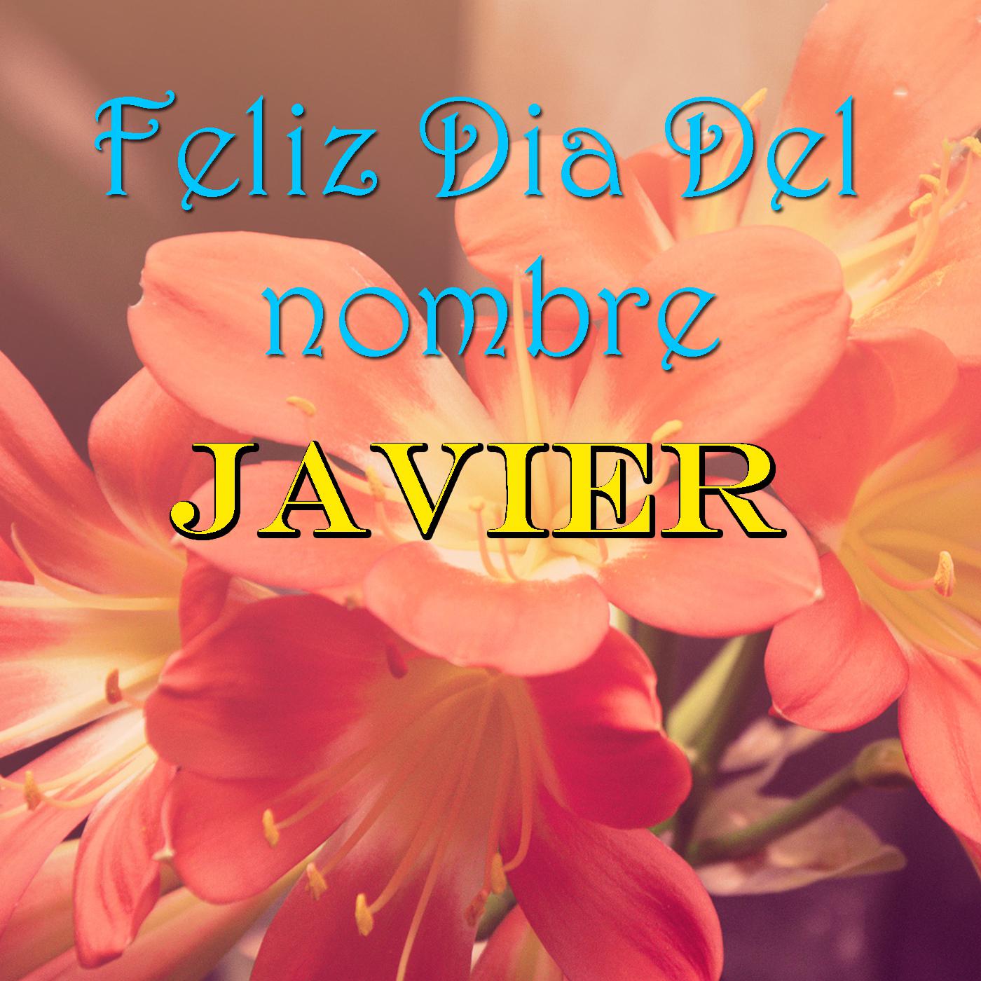 Feliz Dia Del nombre Javier