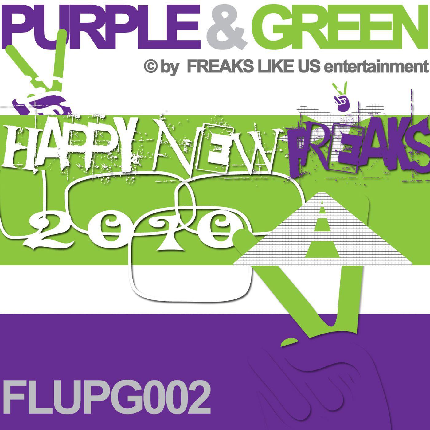 Purple & Green Happy New Freaks 2010
