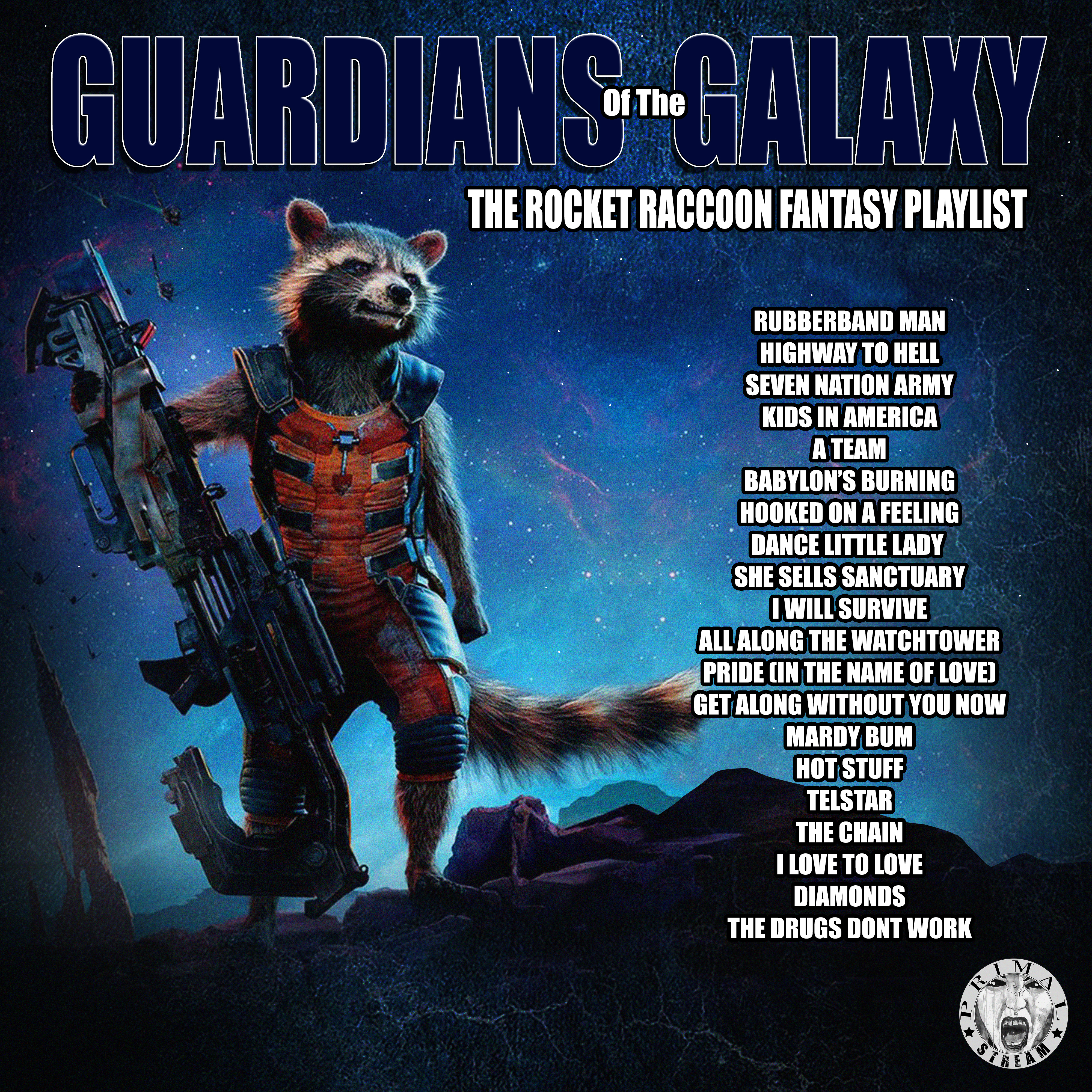 Guardians Of The Galaxy - The Rocket Raccoon Fantasy Playlist