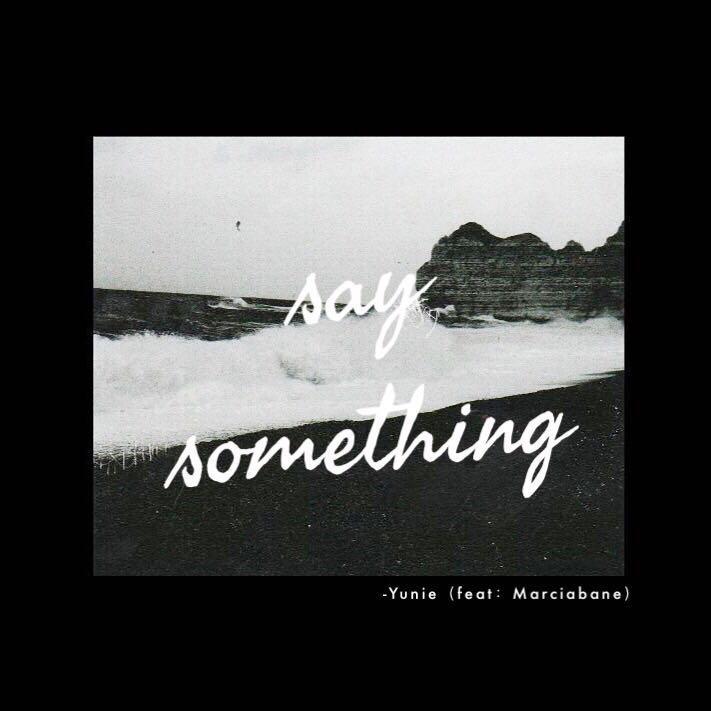 say something