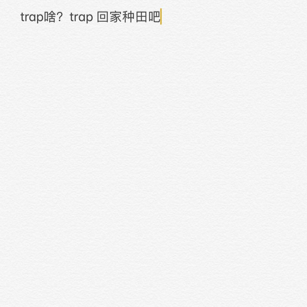 trap？？？我没玩过