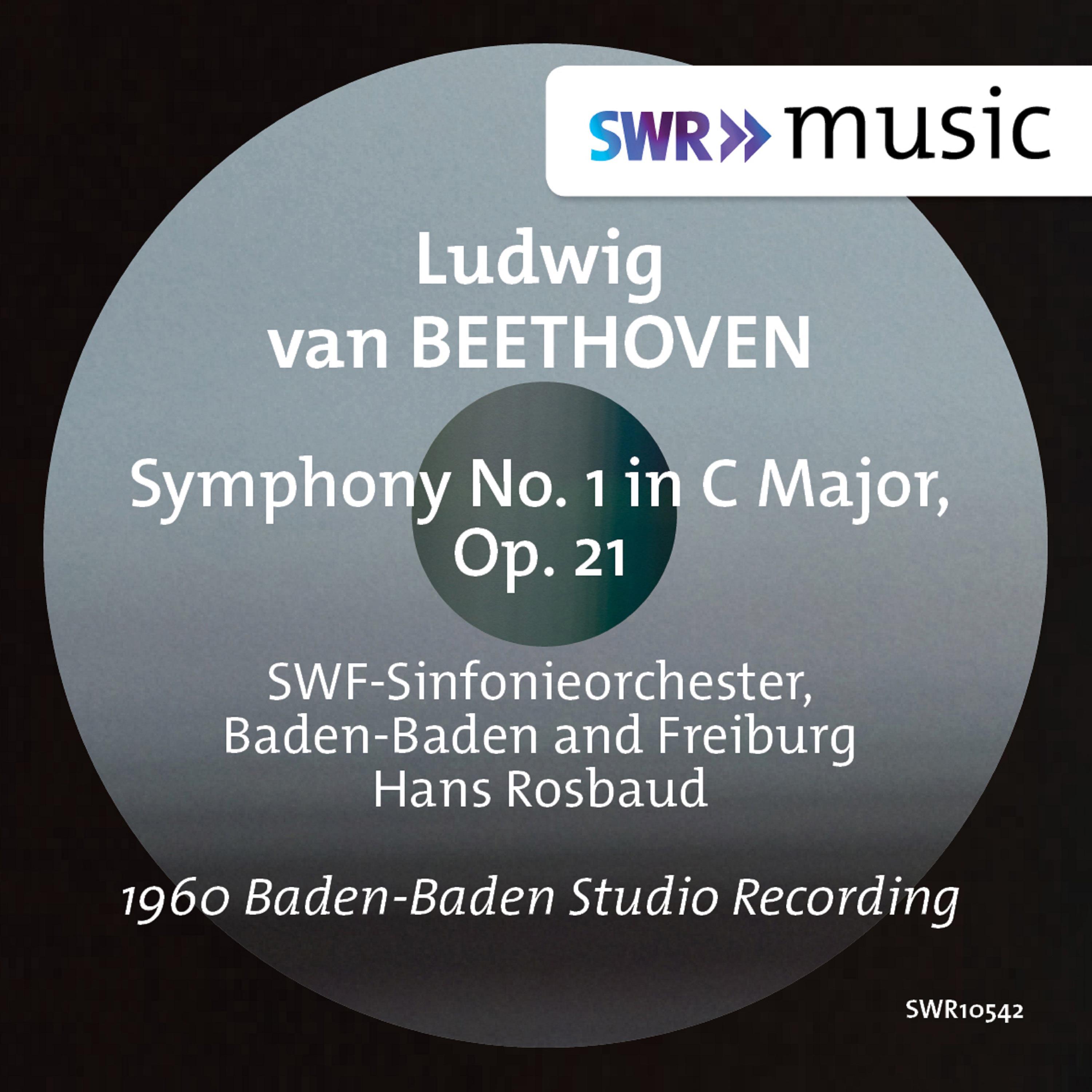 BEETHOVEN, L. van: Symphony No. 1 (SWR Symphony, Baden-Baden und Freiburg, Rosbaud)