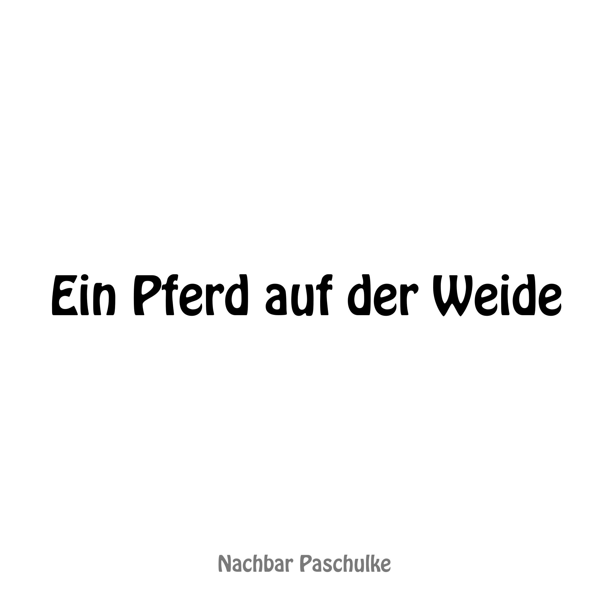 Ein Pferd auf der Weide