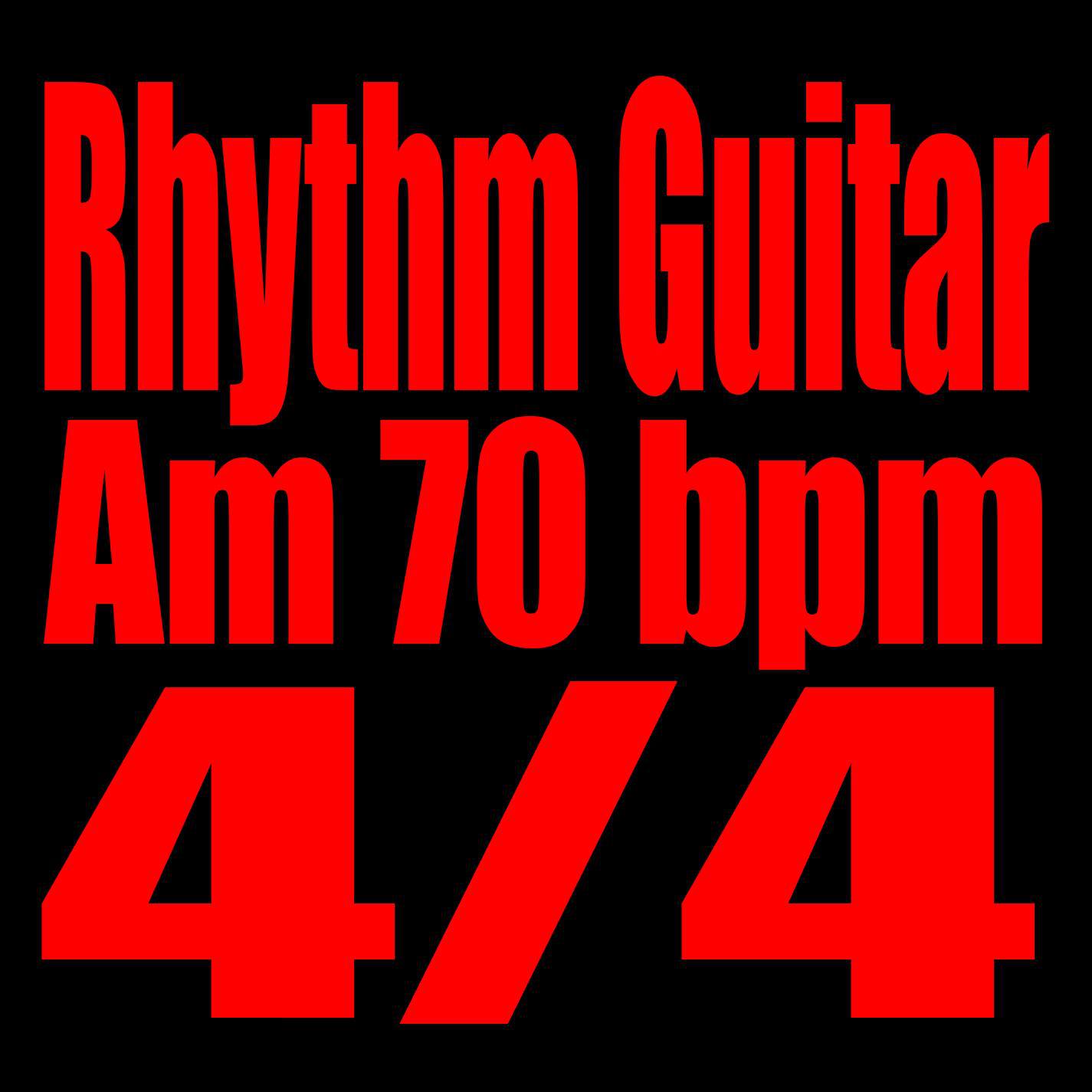 Rhythm Guitar Am 70bpm 4/4