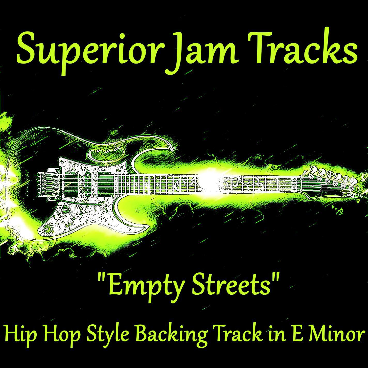 Empty Streets Hip Hop Style Guitar Backing Track in E Minor