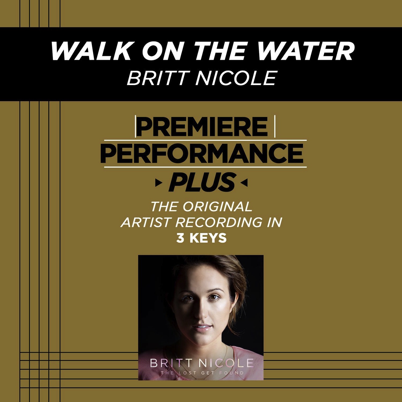 Walk On The Water (Medium Key Performance Track With Background Vocals)