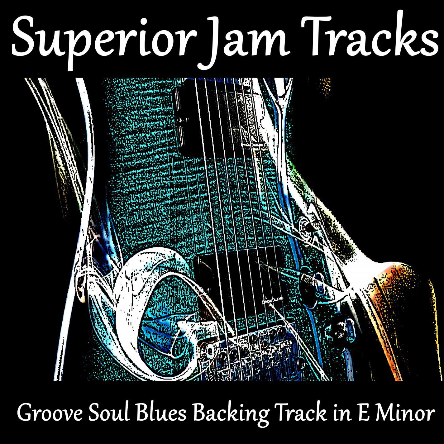 Groove Soul Blues Guitar Backing Track in E Minor