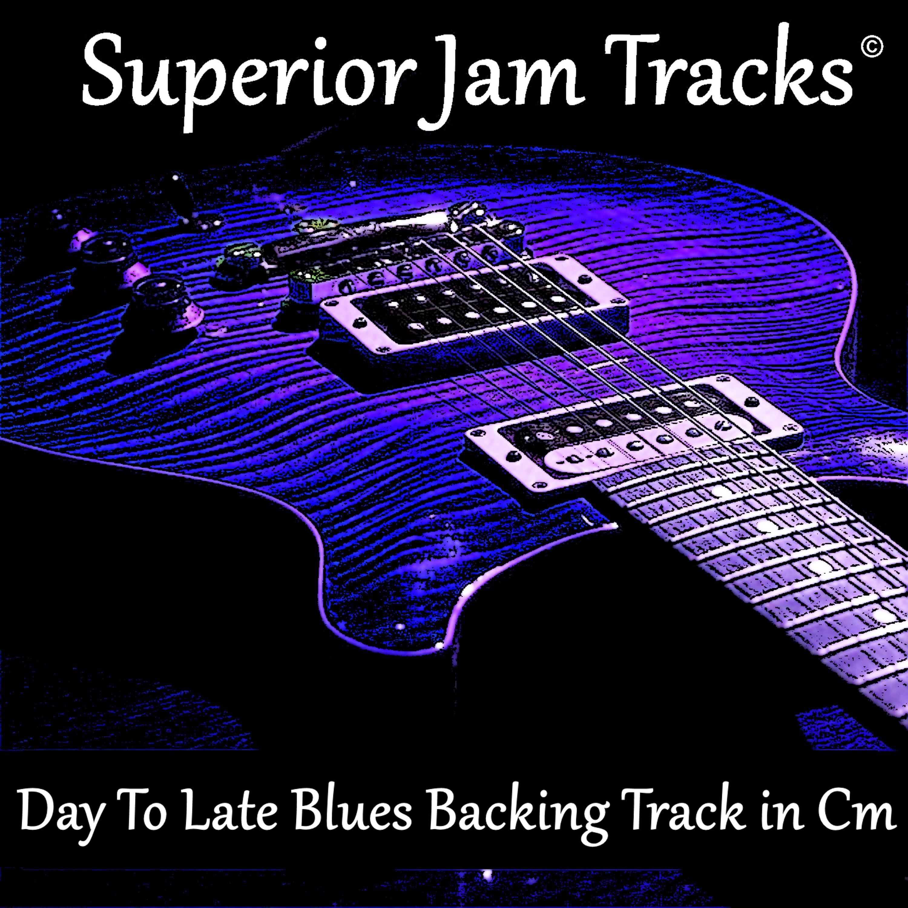 Day to Late Blues Guitar Backing Track in C Minor