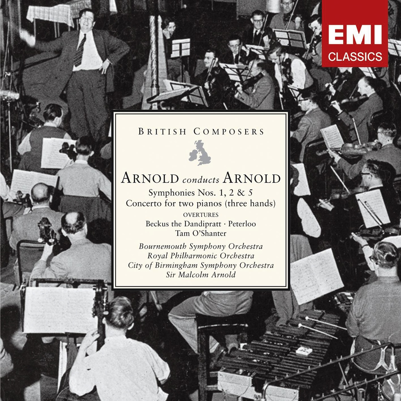 Arnold conducts Arnold: Symphonies Nos. 1, 2 & 5 etc