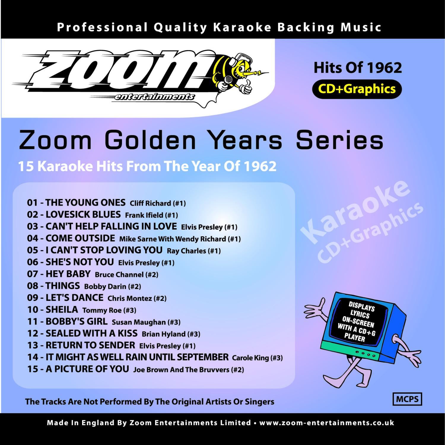 Zoom Karaoke Golden Years 1962