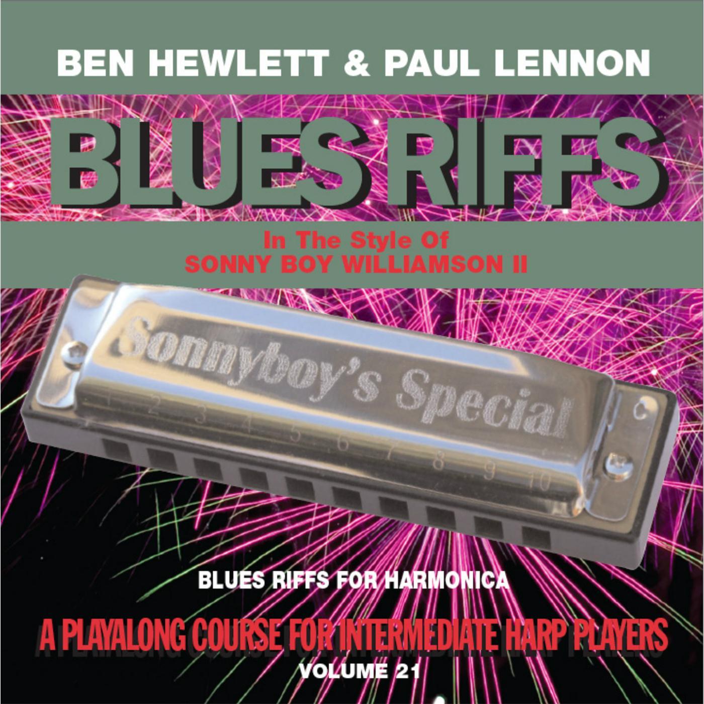 Blues Riffs for Harmonica, Vol. 21: Playalong Course for Intermediate Harp Players