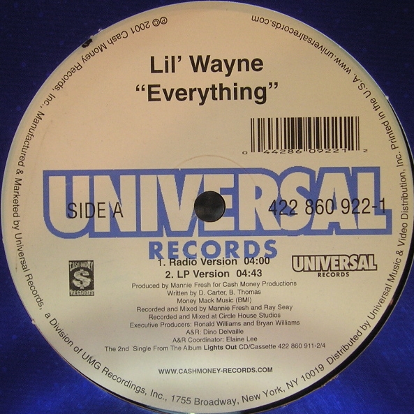 Lil Wayne / Everything (Xtra Clean)