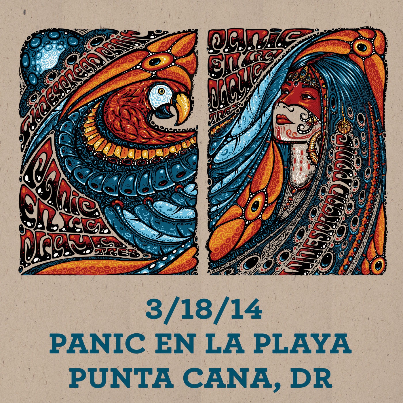 18/03/14 Panic En La Playa Punta Cana, DR