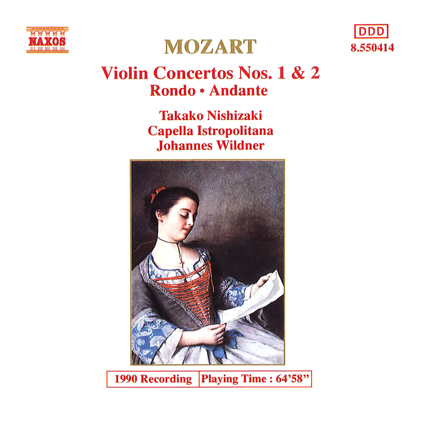 MOZART, W.A.: Violin Concertos Nos. 1 and 2 (Takako Nishizaki, Capella Istropolitana, Wildner)