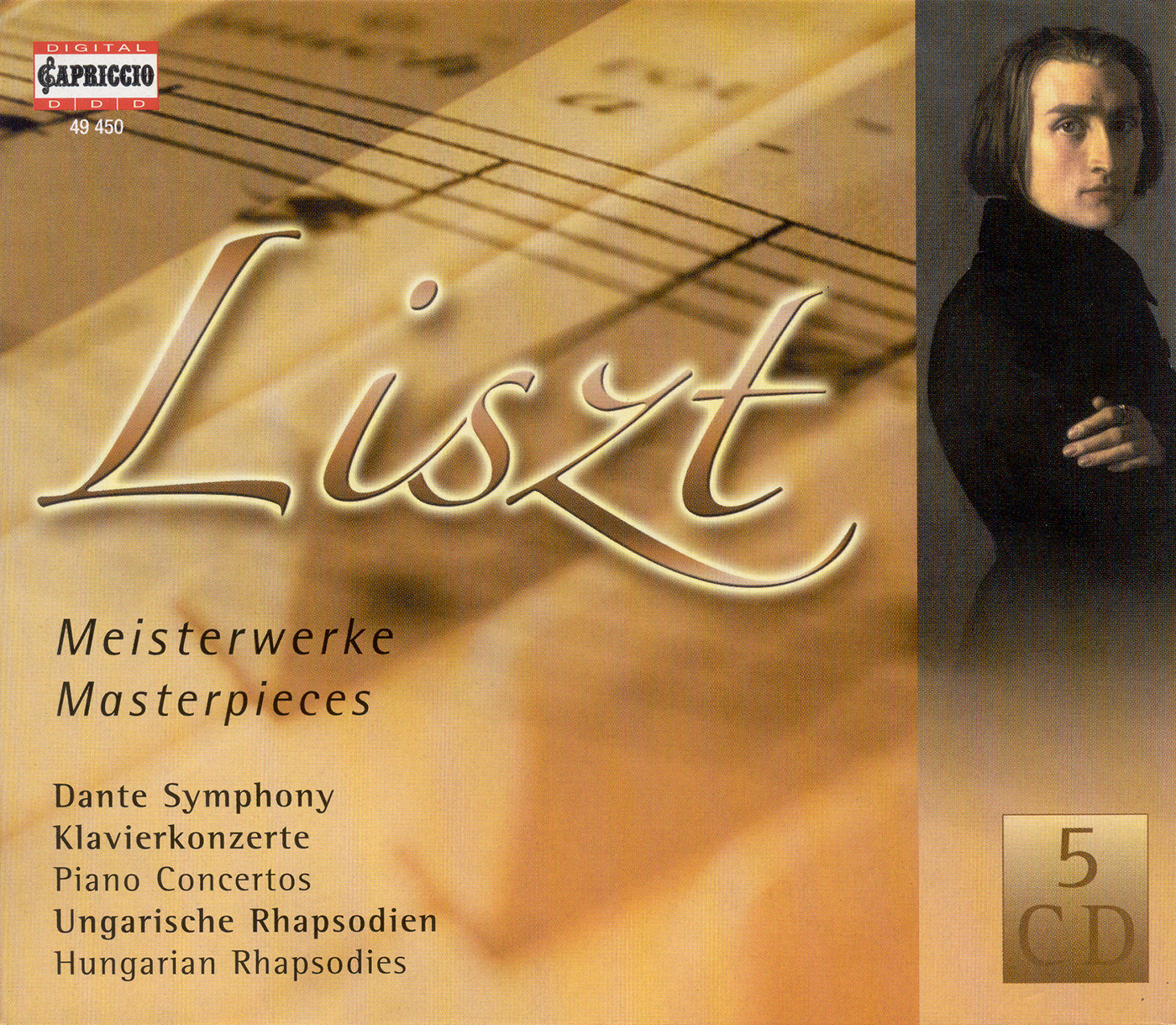 LISZT, F.: Dante Symphony / A la Chapelle Sixtine / Hungarian Rhapsodies / Piano Concertos / Totentanz / Wanderer Fantasy