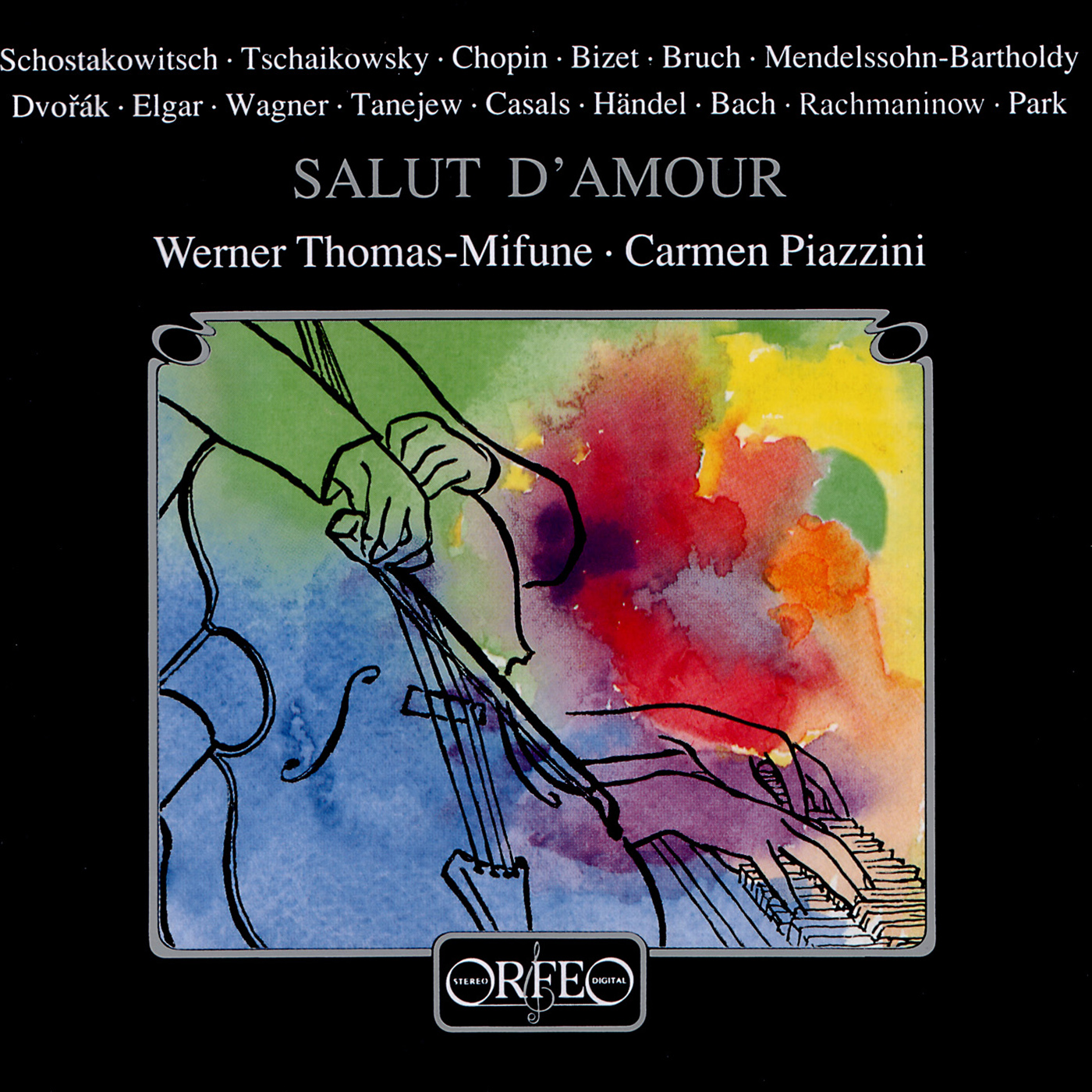 Cello and Piano Arrangements - BRUCH, M. / DVOŘÁK, A. / TCHAIKOVSKY, P.I. / WAGNER, R. / SHOSTAKOVICH, D. (Salut D'Amour) (Thomas-Mifune, Piazzini)