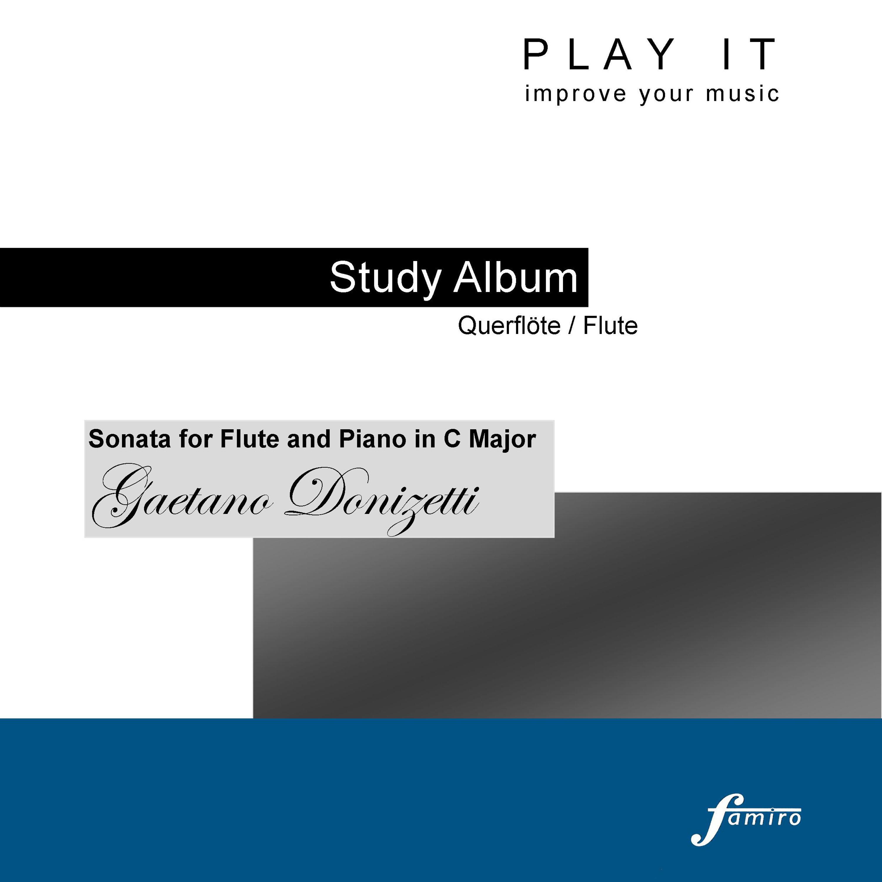 Sonata for Flute and Piano in C Major: II. Allegro (from measure / ab Takt 127) (Piano Accompaniment - Metronome: 1/4 = 120 - A' = 443 Hz)