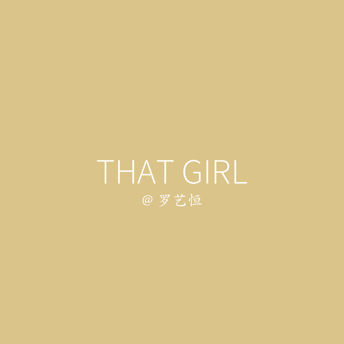 That Girl（Cover Olly Murs）