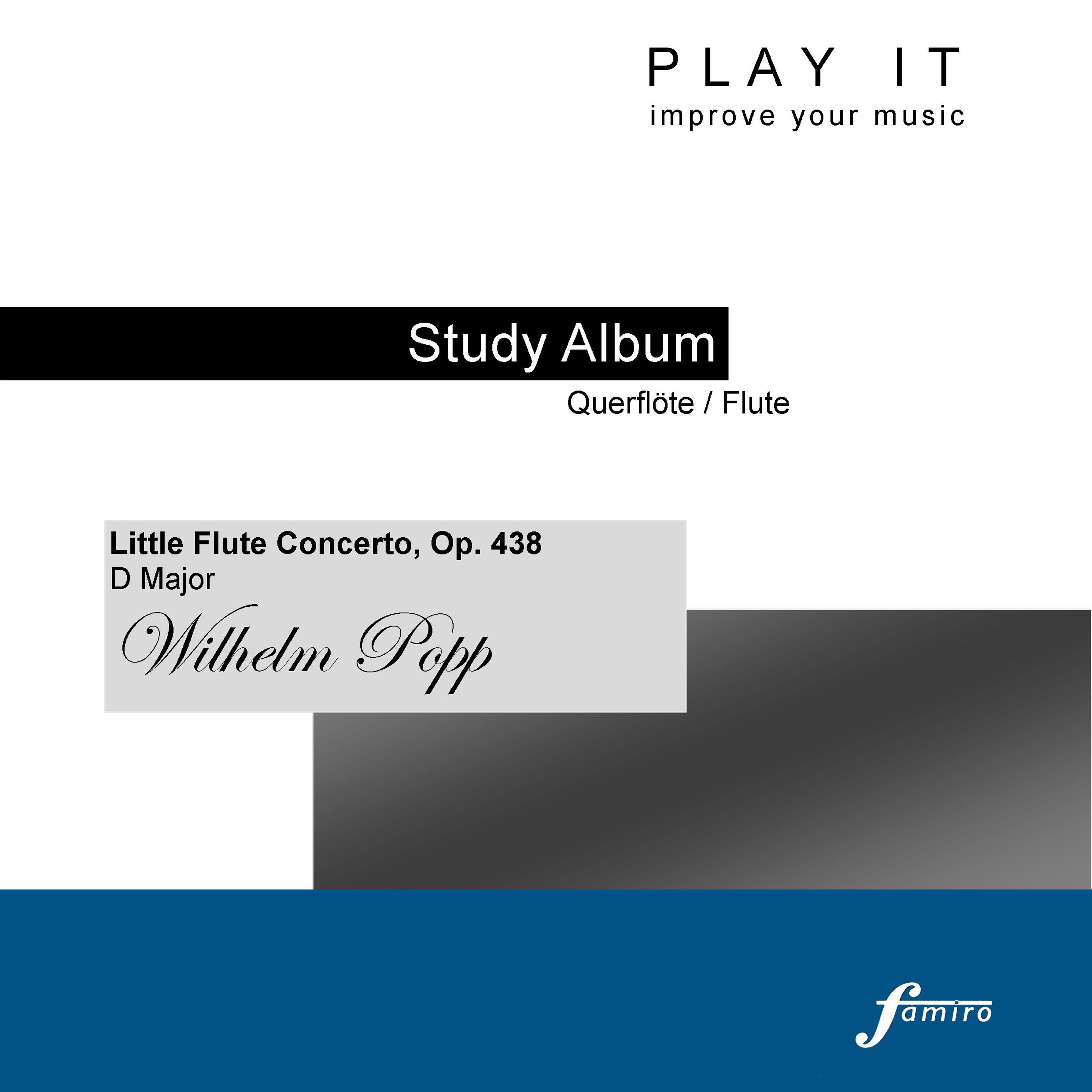 Little Flute Concerto, Op. 438 in D Major: II. Allegro non troppo (Piano Accompaniment - Metronome: 1/4 = 120 - A' = 443 Hz)