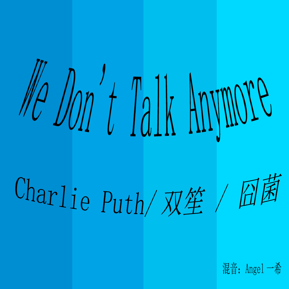 We Don't Talk Anymore