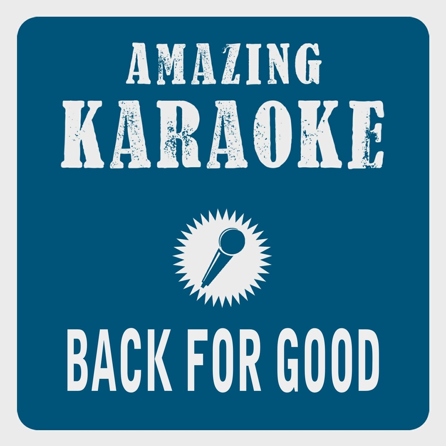 Back for Good (Karaoke Version) (Originally Performed By Take That)