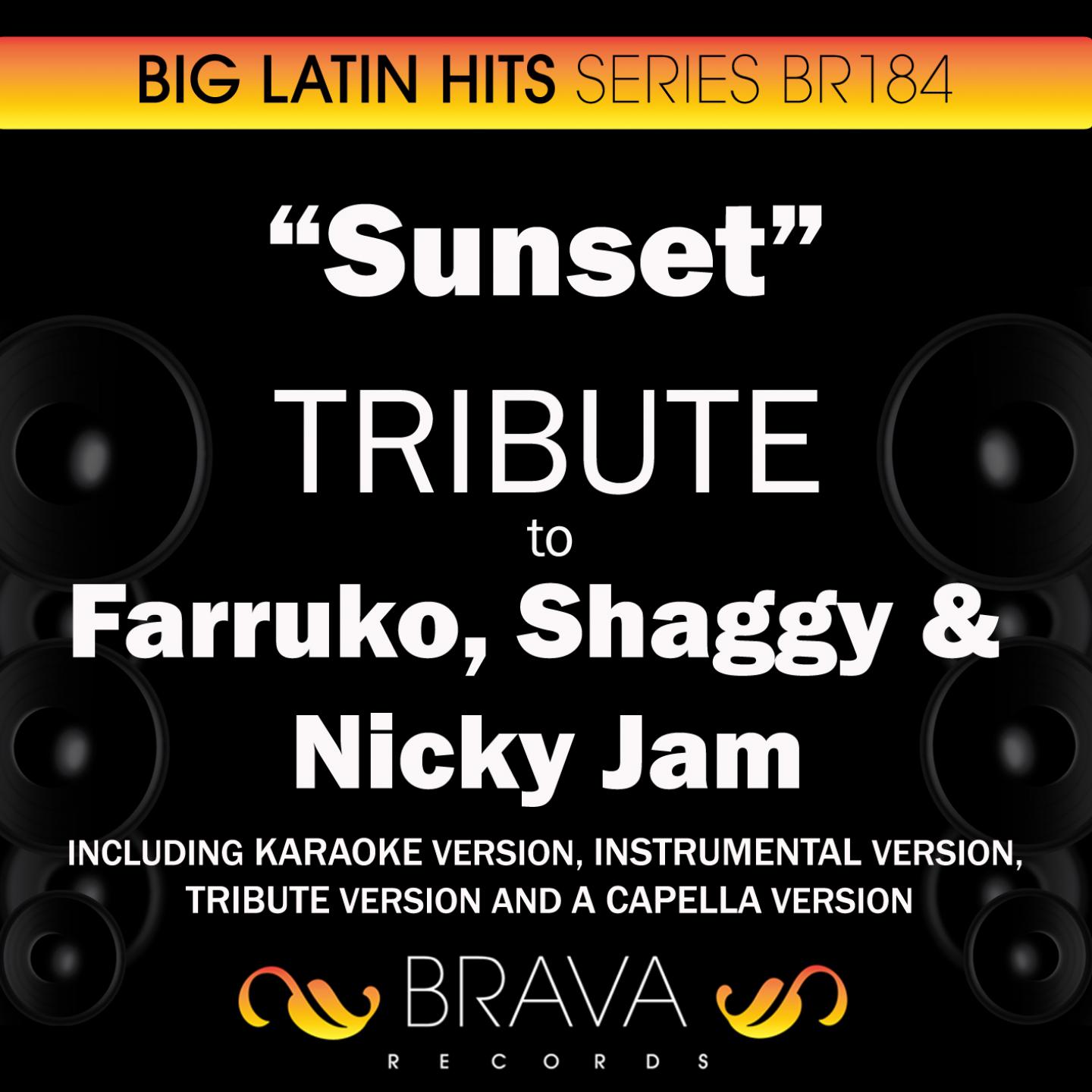 Sunset (In the Style of Farruko, Shaggy & Nicky Jam) [Instrumental Version]