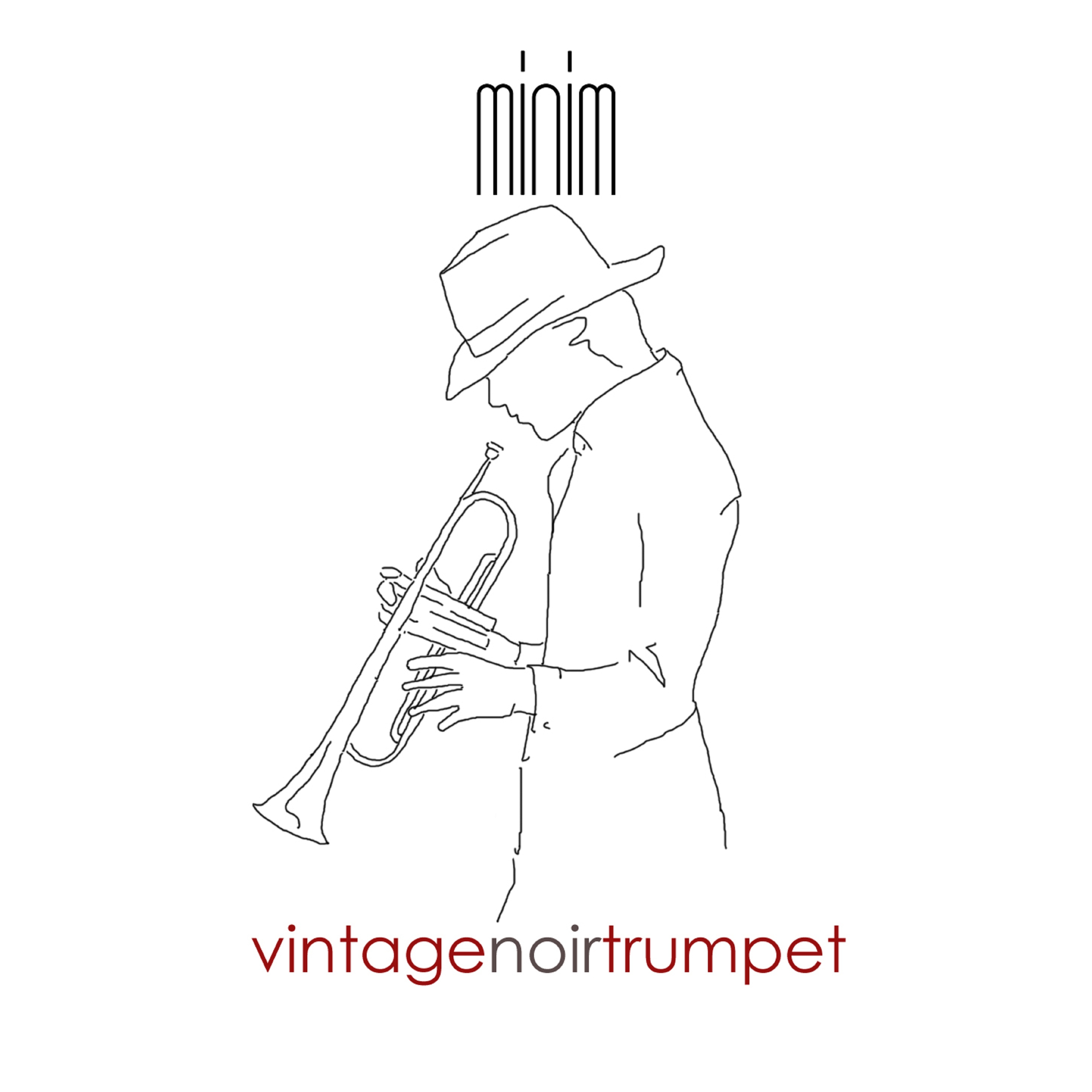 Vintage Noir Trumpet